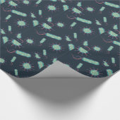 顕微鏡の下の細菌 ラッピングペーパー (角)