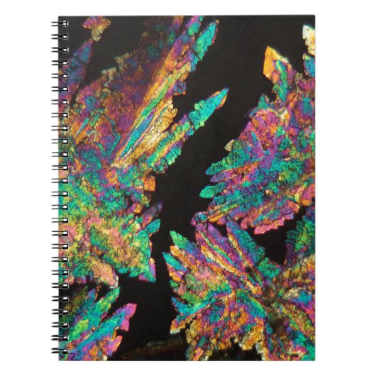 顕微鏡の下のDiclofenacの水晶 ノートブック (正面)
