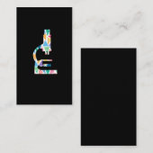 顕微鏡の科学者の実験室の技術の労働科学のギフト 名刺 (正面/裏面)