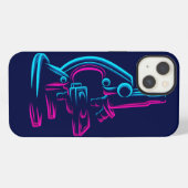 顕微鏡カラフルデザイン iPhoneケース (裏面横)