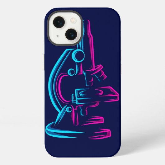 顕微鏡カラフルデザイン iPhoneケース (裏面)