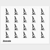 顕微鏡シルエット スクエアシール (シート)