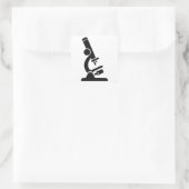 顕微鏡シルエット スクエアシール (バッグ)