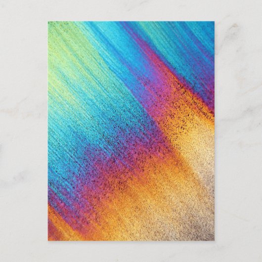 顕微鏡下のアミノ酸 ポストカード (正面)