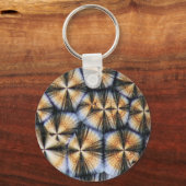 顕微鏡下のビタミンC結晶 キーホルダー (正面)