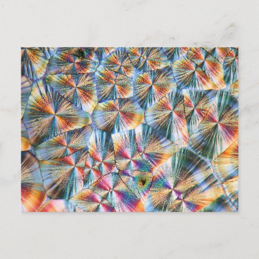 顕微鏡下のビタミンC ポストカード (正面)