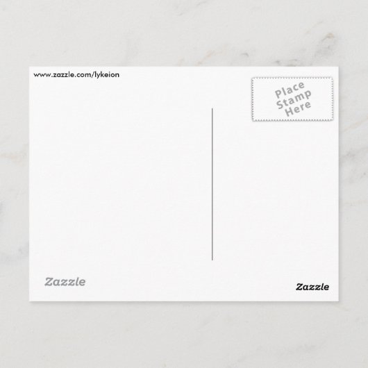 顕微鏡下のピーマン細胞 ポストカード (裏面)