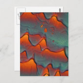 顕微鏡下の酢酸亜鉛結晶 ポストカード (正面/裏面)