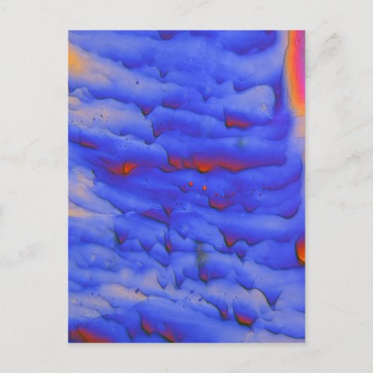 顕微鏡下の酢酸亜鉛 ポストカード (正面)