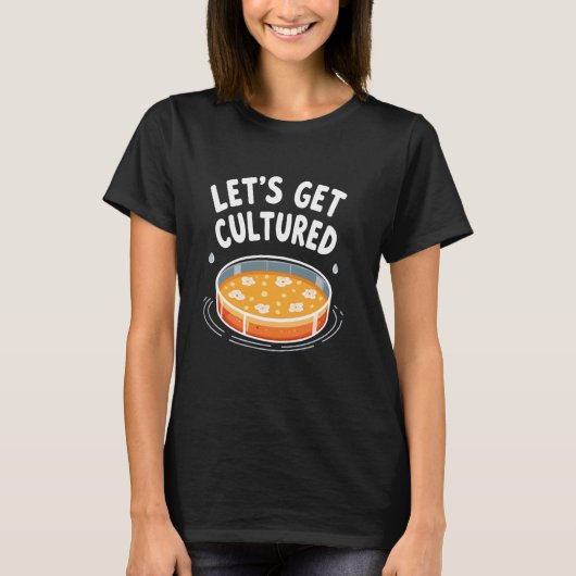顕微鏡愛好家ラボテクニシャン科学研究 Tシャツ (正面)