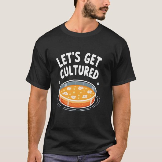 顕微鏡愛好家ラボテクニシャン科学研究 Tシャツ (正面)