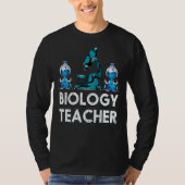 顕微鏡生物学研究室生物学先生B Tシャツ (正面)
