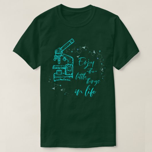 顕微鏡生物学 Tシャツ (デザイン正面)