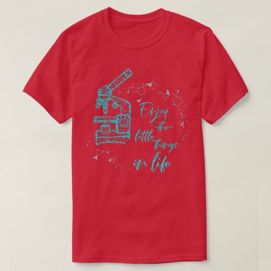 顕微鏡生物学 Tシャツ (デザイン正面)