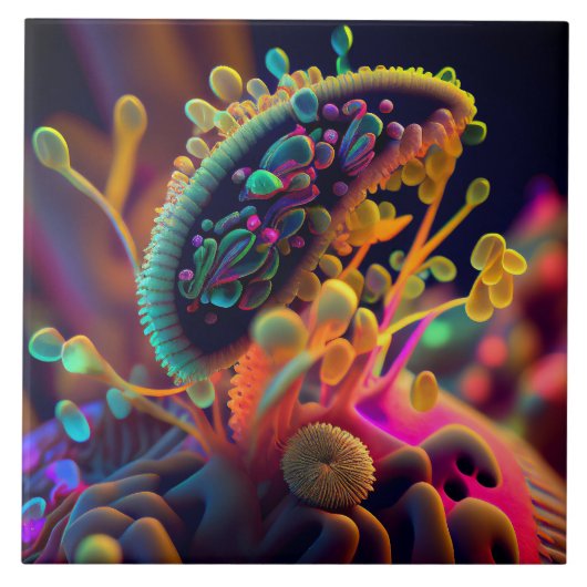 顕微鏡用アートタイル タイル (正面)