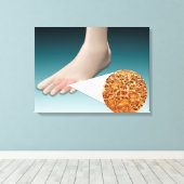 顕微鏡的近接足菌の解剖学 キャンバスプリント (インサイチュ (ウッドフロア))