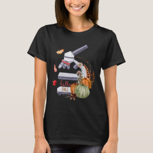 顕微鏡花カボチャ微生物生物学Tha Tシャツ