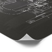 顕微鏡1948特許技術Chalkboard ポスター (角)