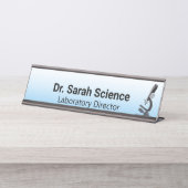 顕微鏡 デスクネームプレート (正面)