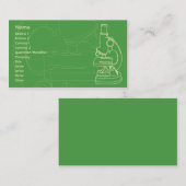 顕微鏡-ビジネス 名刺 (正面/裏面)