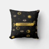 顕現シアルサンアンドムーン〔占星術の〕十二宮図アイ クッション (正面)