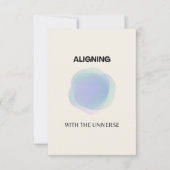 顕現スピリチュアルアート，エネルギーオーラ勾配 サンキューカード (正面)