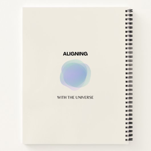 顕現スピリチュアルアート，エネルギーオーラ勾配 ノートブック (裏面)