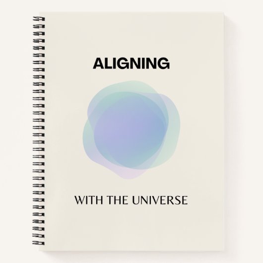 顕現スピリチュアルアート，エネルギーオーラ勾配 ノートブック (正面)