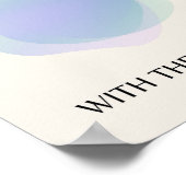 顕現スピリチュアルアート，エネルギーオーラ勾配 ポスター (角)