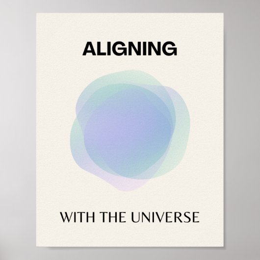顕現スピリチュアルアート，エネルギーオーラ勾配 ポスター (正面)
