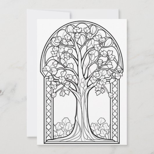 顕花樹ステンドグラス | 独自の色 (正面)