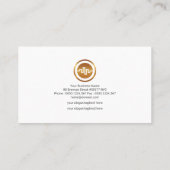 顕著で明るい金ゴールドの銀の投資の波 名刺 (裏面)