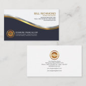 顕著で明るい金ゴールドの銀の投資の波 名刺 (正面/裏面)