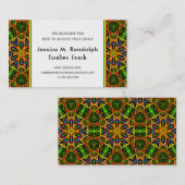 顕著なエチオピア色の種族のスタイルパターン 名刺 (正面/裏面)