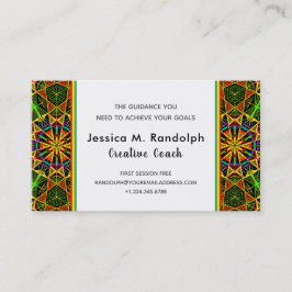 顕著なエチオピア色の種族のスタイルパターン 名刺