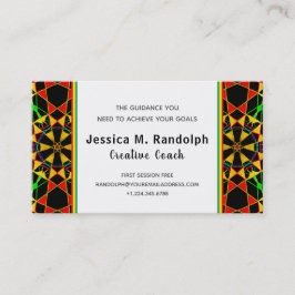 顕著なジャマイカ色の種族のスタイルパターン 名刺