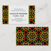 顕著なジャマイカ色の種族のスタイルパターン 名刺 (正面/裏面)