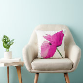 顕著なピンクのケシの枕 クッション (椅子)