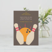 顕著なボーリングパーティの招待状 招待状 (スタンド正面)