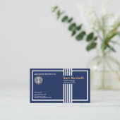 顕著な垂直レトロの独占的な総務部長 名刺 (スタンド正面)