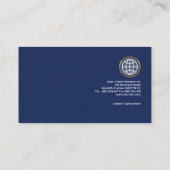 顕著な垂直レトロの独占的な総務部長 名刺 (裏面)