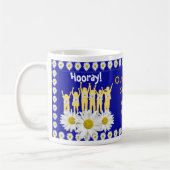 顕著な学生-デイジーはマグ咲きます コーヒーマグカップ (左)