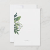 顕著な群葉の葬式のサンキューカード サンキューカード (裏面)