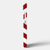 顕著な赤と白のシェブロン Case-Mate iPhoneケース (裏面 / 左)