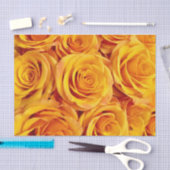 顕著な黄色バラ 薄葉紙 (クラフト)