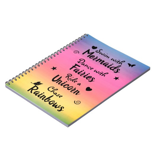 願いおよび夢の螺線形の写真のノート ノートブック (左側)