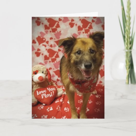 **願いが叶いますように** バレンタイン カード (正面)