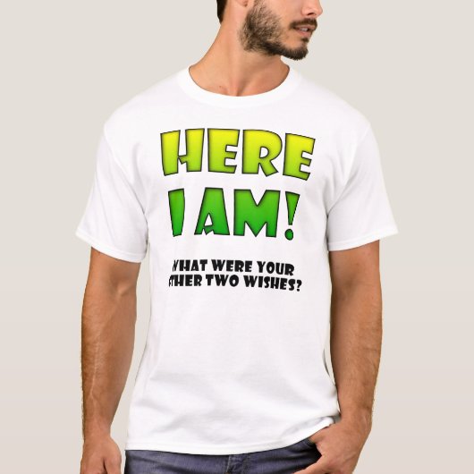 願いが叶う面白いTシャツ Tシャツ (正面)