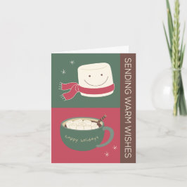 願いのココアの休日カードを暖めて下さい シーズンカード