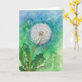 願いのタンポポの挨拶状を作って下さい カード (黄色い花)